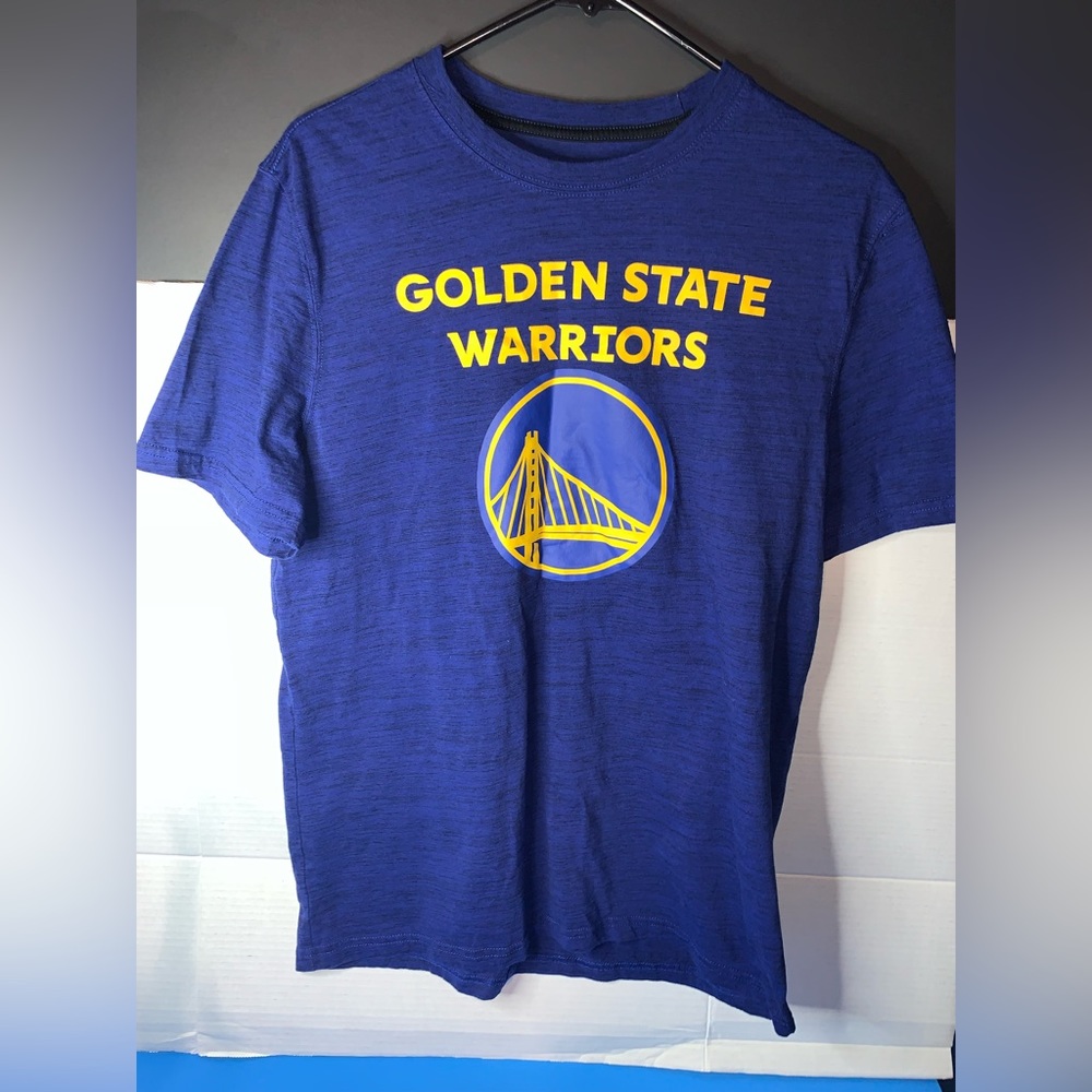 Mens Large Golden State Warriors T Shirt (Blue)